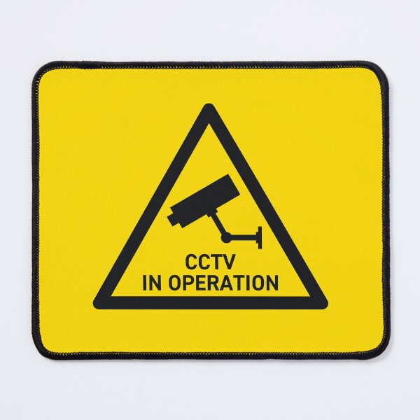 Item preview, CCTV In Operation Surveillance Safety Warning Sign Triangle With Text designed and sold by VoodooCircus.