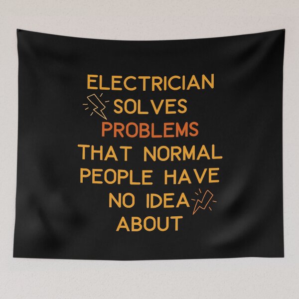 Item preview, Funny gifts for an electrician. Electrician solves problem... designed and sold by 91Ivona.