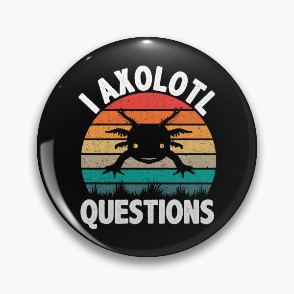 Item preview, I Axolotl Questions Cute Axolotl Retro Vintage designed and sold by finchestee.