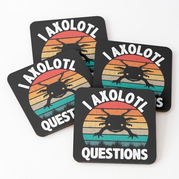 Item preview, I Axolotl Questions Cute Axolotl Retro Vintage designed and sold by finchestee.
