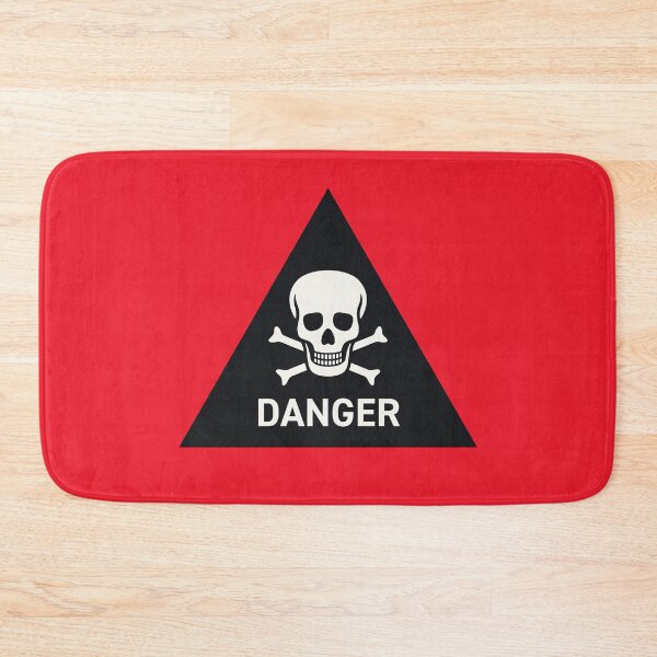 Item preview, Danger Safety Warning Sign Triangle With Text Solid Black designed and sold by VoodooCircus.