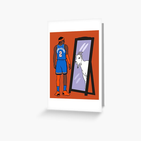 Item preview, Shai Gilgeous-Alexander Mirror GOAT designed and sold by RatTrapTees.