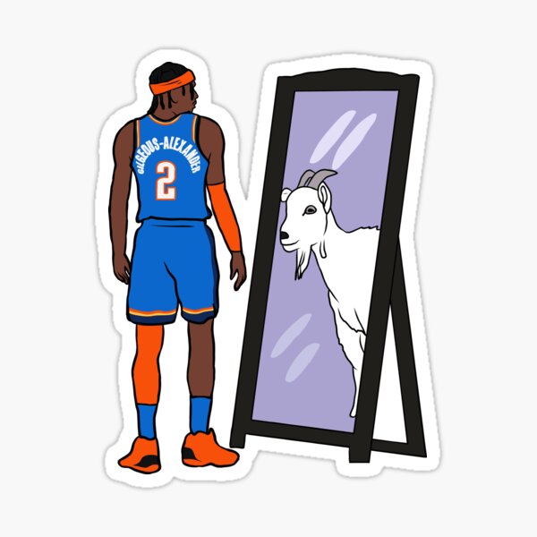 Vista previa del artículo con la obra «Shai Gilgeous-Alexander Espejo CABRA», diseñado y vendido por RatTrapTees.