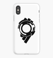 Ghost in the Shell - Public Security Section 9 Logo (Black Logo) iPhone Case