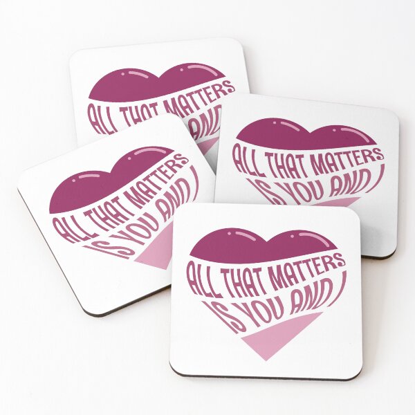 Item preview, All That Matters is You and I pink heart designed and sold by withasmiledsgn.