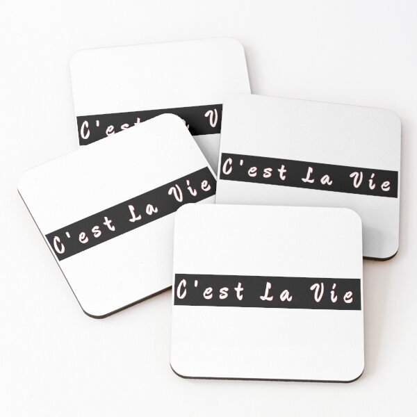 Item preview, French words C'est La Vie, that's life  designed and sold by redDottyDesign.