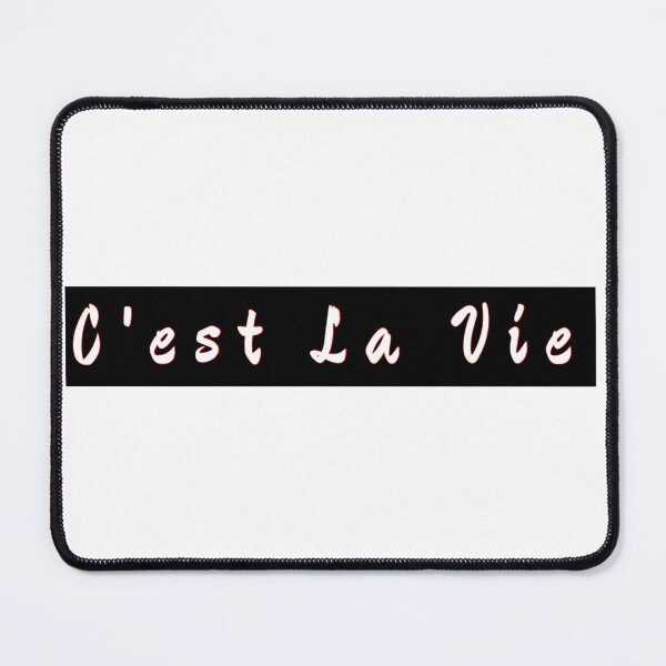 Item preview, French words C'est La Vie, that's life designed and sold by redDottyDesign.