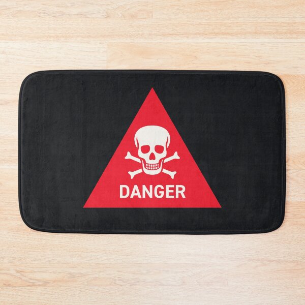 Item preview, Danger Safety Warning Sign Triangle With Text Solid Red designed and sold by VoodooCircus.