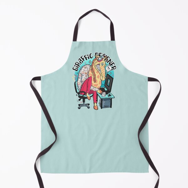 Item preview, Giraffic designer giraffe and graphic designer pun designed and sold by SPIRIMAL.