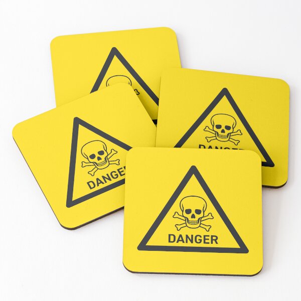 Item preview, Danger Safety Warning Sign Triangle With Text Yellow designed and sold by VoodooCircus.