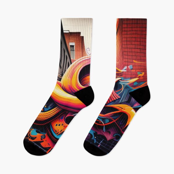Item preview, Rainbow street graffiti piece designed and sold by RK - Shop.
