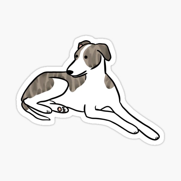 Item preview, Whippet dog cute illustration  designed and sold by Yarafantasyart.