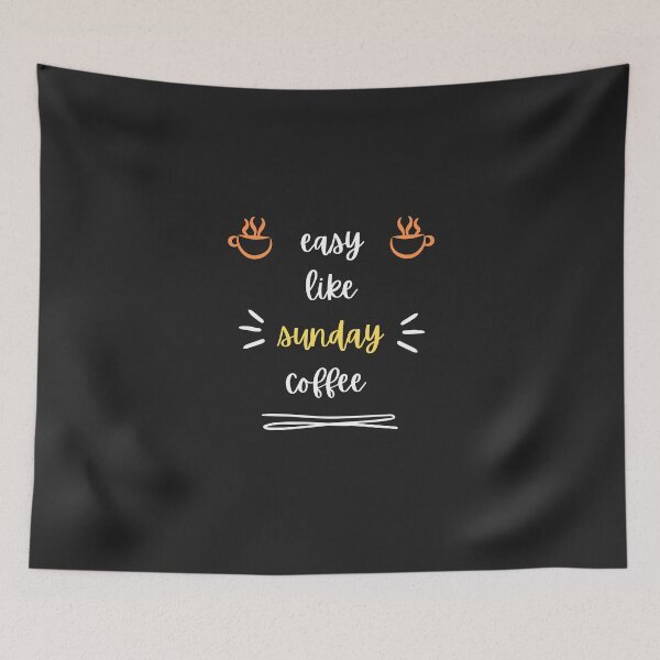 Item preview, Easy like sunday coffee designed and sold by Clouth Clothing  ⭐⭐⭐⭐⭐.
