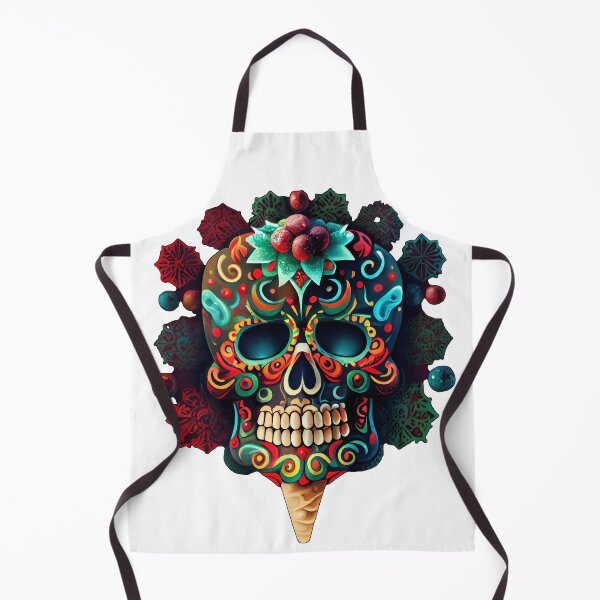 Item preview, Christmas Themed Sugar Skull v1 designed and sold by ArtAT.