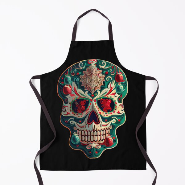 Item preview, Christmas Themed Sugar Skull v2 designed and sold by ArtAT.