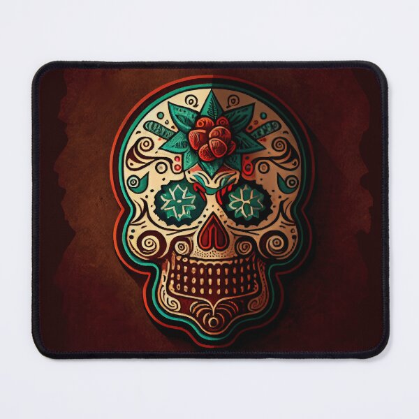 Item preview, Christmas Themed Sugar Skull v3 designed and sold by ArtAT.