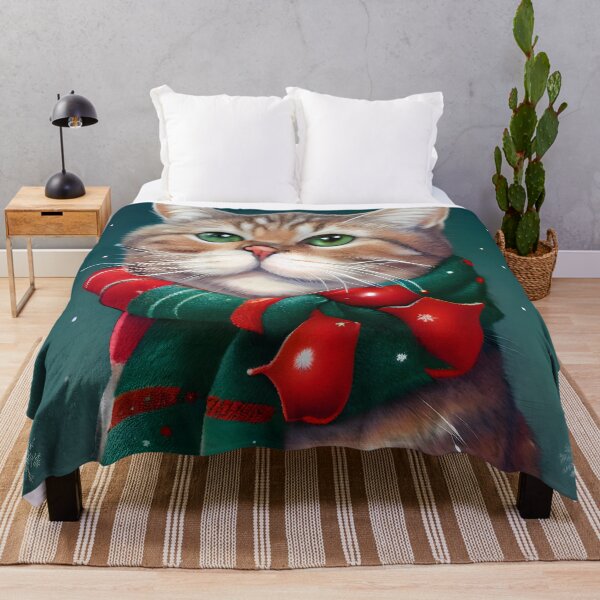 Item preview, Cute Christmas Themed Kitten designed and sold by ArtAT.