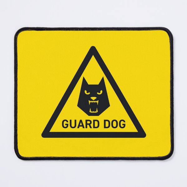 Item preview, Guard Dog Pet Safety Warning Sign Triangle With Text designed and sold by VoodooCircus.