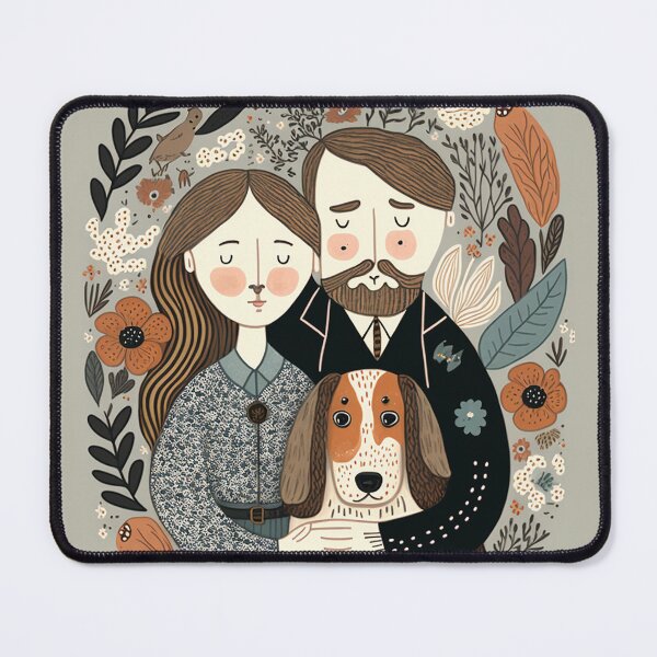 Item preview, Family with dog designed and sold by WintBloom.