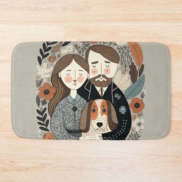 Item preview, Family with dog designed and sold by WintBloom.