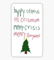merry christmas vine Sticker