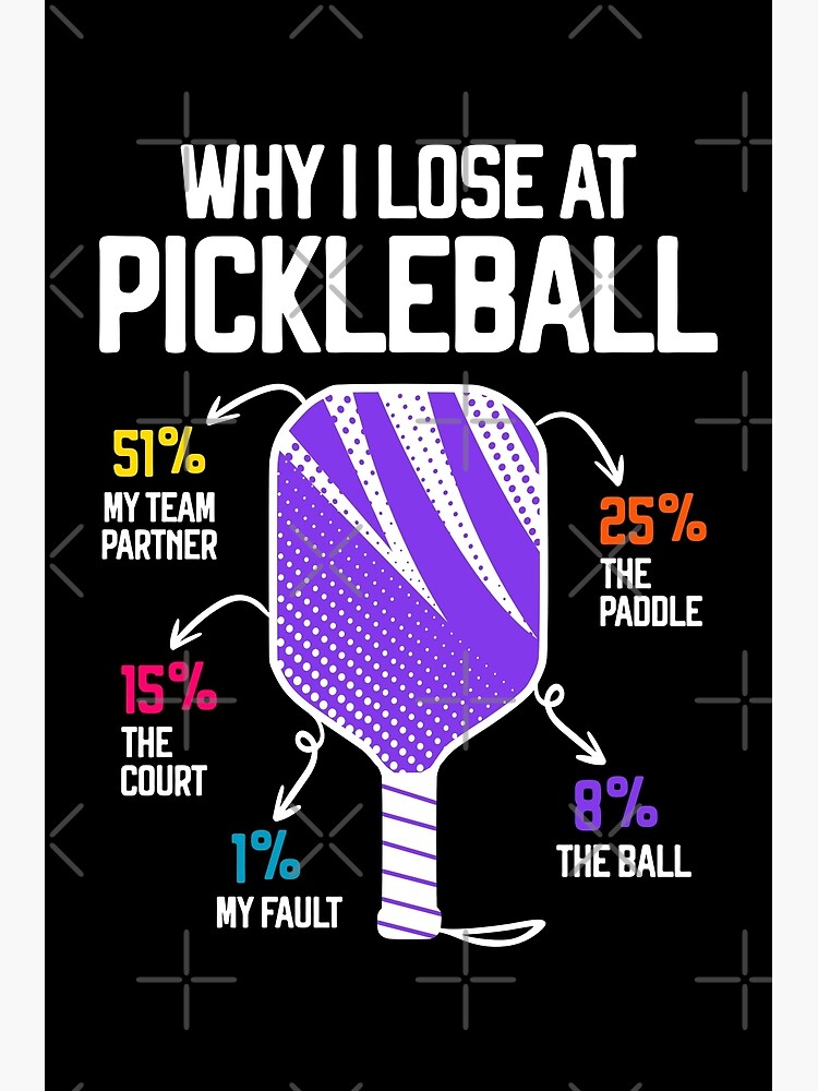 Pickleball players never lose they either win or they learn Poster for  Sale by IrishVeg