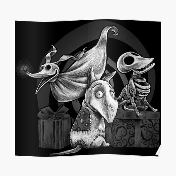 Creepy Dogs Poster