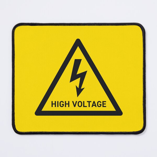 Item preview, High Voltage Electricity Safety Warning Sign Triangle With Text designed and sold by VoodooCircus.