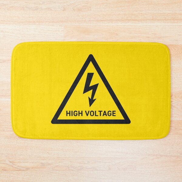 Item preview, High Voltage Electricity Safety Warning Sign Triangle With Text designed and sold by VoodooCircus.