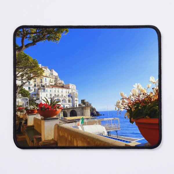 Item preview, Seafront Promenade Italy Amalfi Coast  designed and sold by Tamas Das.