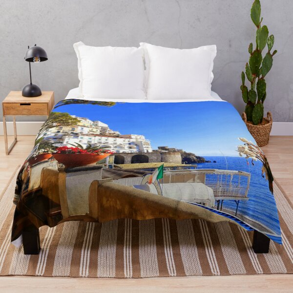 Item preview, Seafront Promenade Italy Amalfi Coast  designed and sold by Tamas Das.