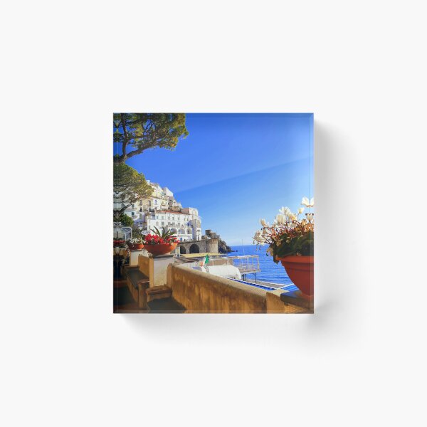 Item preview, Seafront Promenade Italy Amalfi Coast  designed and sold by Tamas Das.