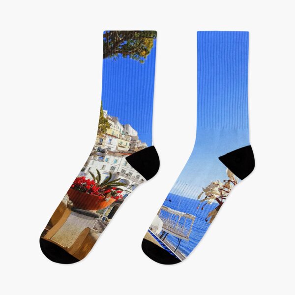 Item preview, Seafront Promenade Italy Amalfi Coast  designed and sold by Tamas Das.