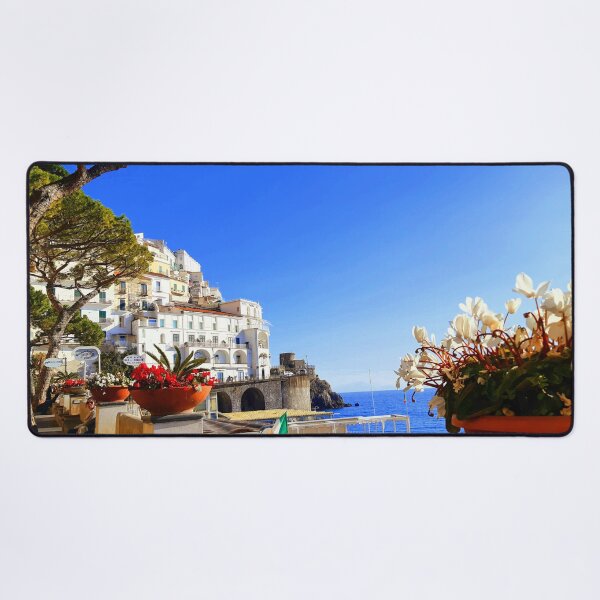 Item preview, Seafront Promenade Italy Amalfi Coast designed and sold by Tamas Das.