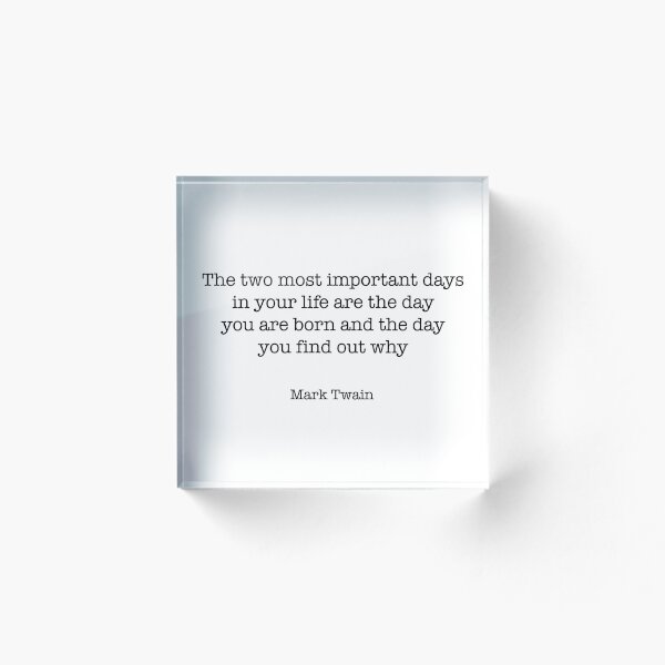 Item preview, Mark Twain Quote designed and sold by CamoQuotes.