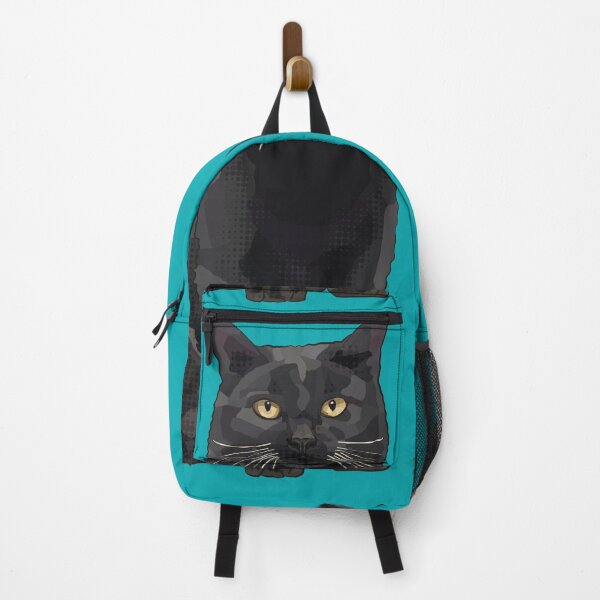 Item preview, Black Cat by BeeFoxTree, Teal Turquoise   designed and sold by BeeFoxTree.