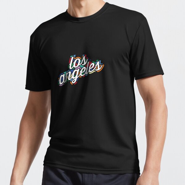 LA Clippers NBA Neon Black T-Shirt