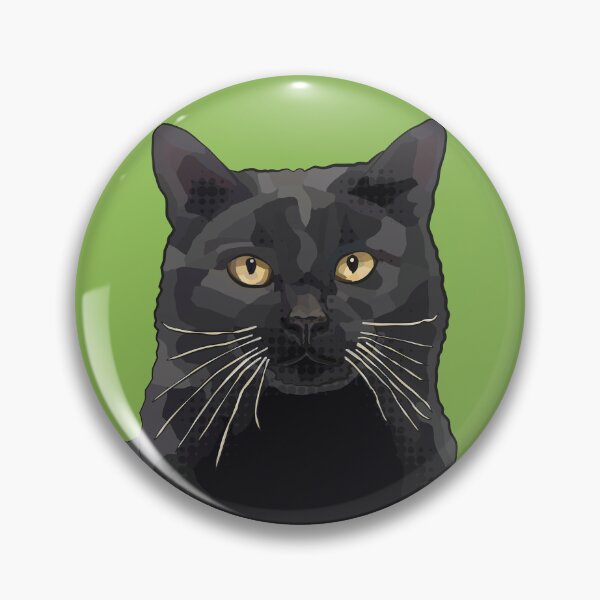 Item preview, Black Cat by BeeFoxTree, Lush Green designed and sold by BeeFoxTree.