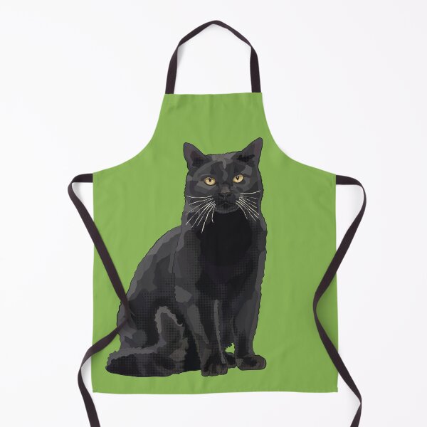 Item preview, Black Cat by BeeFoxTree, Lush Green designed and sold by BeeFoxTree.