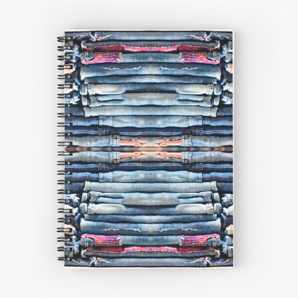 Item preview, Fastidiously Folded Pile of Colored Stretch Denim designed and sold by weirdAffect.
