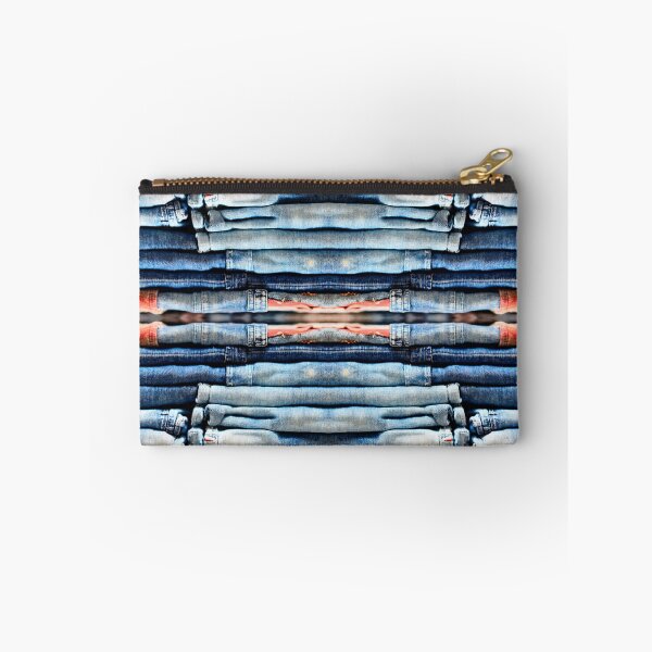 Item preview, Fastidiously Folded Pile of Colored Stretch Denim designed and sold by weirdAffect.