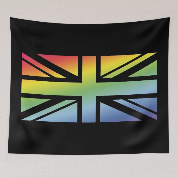 Item preview, Union Jack / Rainbow Flag (Great Britain / United Kingdom) designed and sold by MrFaulbaum.