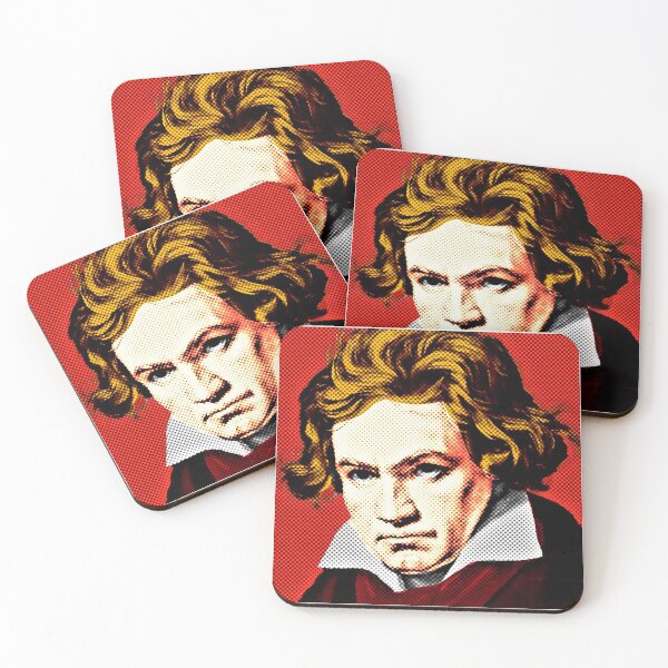 Item preview, Ludwig Van Beethoven Pop Art Portrait in 4 Colors designed and sold by OnlyPopArt.