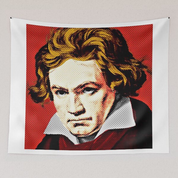 Item preview, Ludwig Van Beethoven Pop Art Portrait in 4 Colors designed and sold by OnlyPopArt.