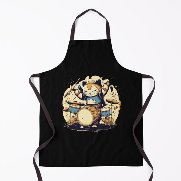 Item preview, A cat playing drums designed and sold by Akimatax ✯✯✯✯✯.