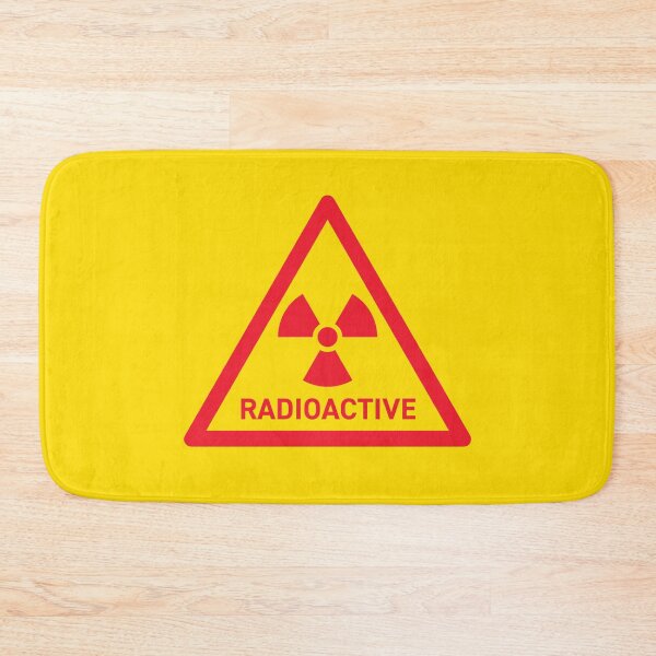 Item preview, Radioactive Safety Warning Sign Triangle With Text Yellow Red designed and sold by VoodooCircus.