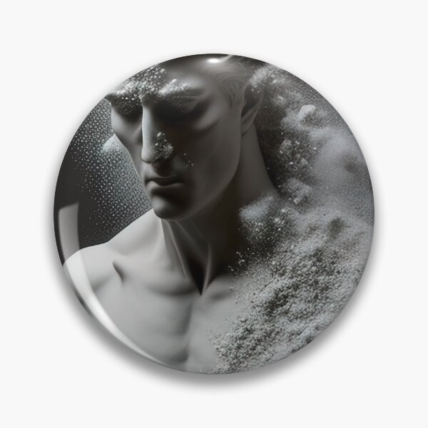 Item preview, Statue dissolving into pointillism dust designed and sold by RK - Shop.