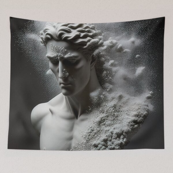 Item preview, Statue dissolving into pointillism dust designed and sold by RK - Shop.