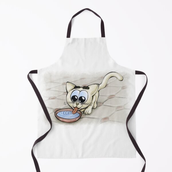 Item preview, Drinking Kitten - Happy Kittens Cat Drawing designed and sold by TomsZoo.