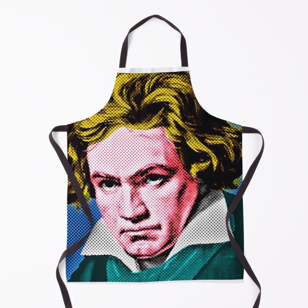 Item preview, Ludwig Van Beethoven Pop Art Portrait in Blue Background designed and sold by OnlyPopArt.